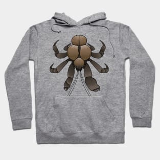 Coconut crab cartoon illustration Hoodie